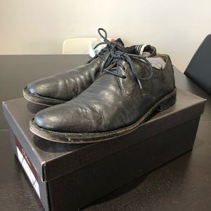 Cole Haan Plain Toe Black Oxford Shoes Black  10.5